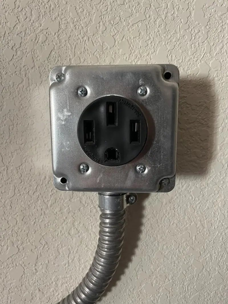 NEMA 14-50 outlet installed for Electrical Panel Upgrade in Bremen