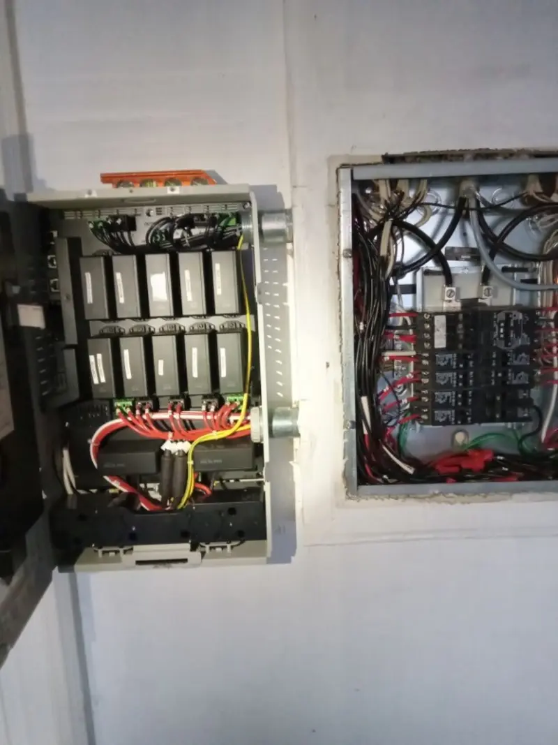 Electrical panel upgrade completed for Security Camera Wiring in Bremen